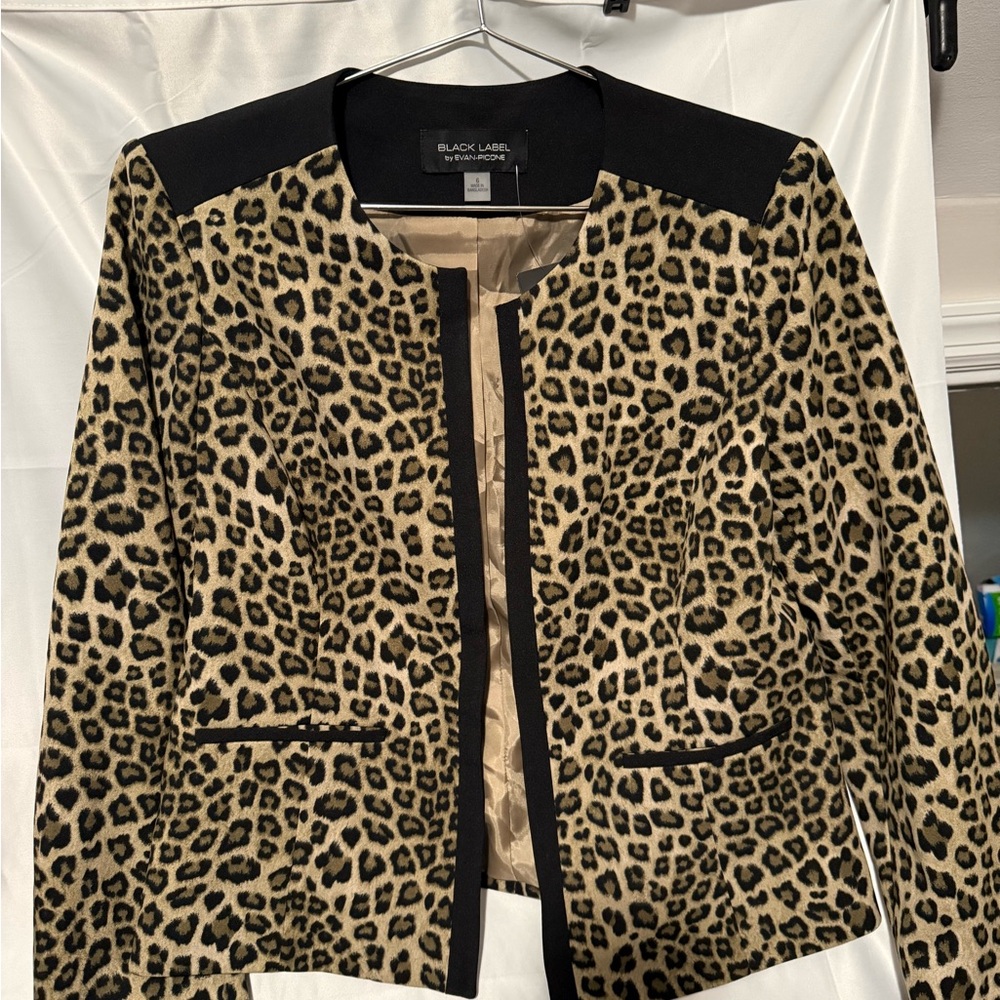 Black Label Animal Print Women's Blazer